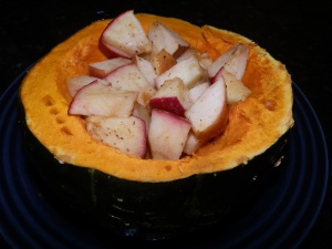 Butter cup squash cooked with apples, buttercup squash recipe
