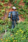 scarecrow, what to do with old black pots, how to make a scarecrow, how to make a scarecrow out of recycled materials,